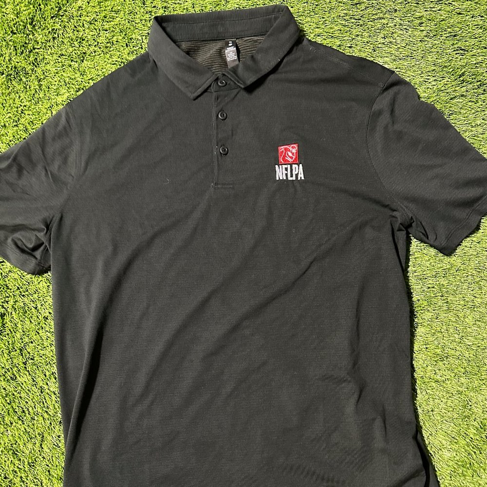 NFLPAxlululemon dark grey polo*NEVER WORN*